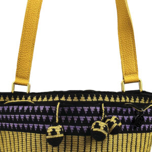 Leather shoulder strap with square buckle