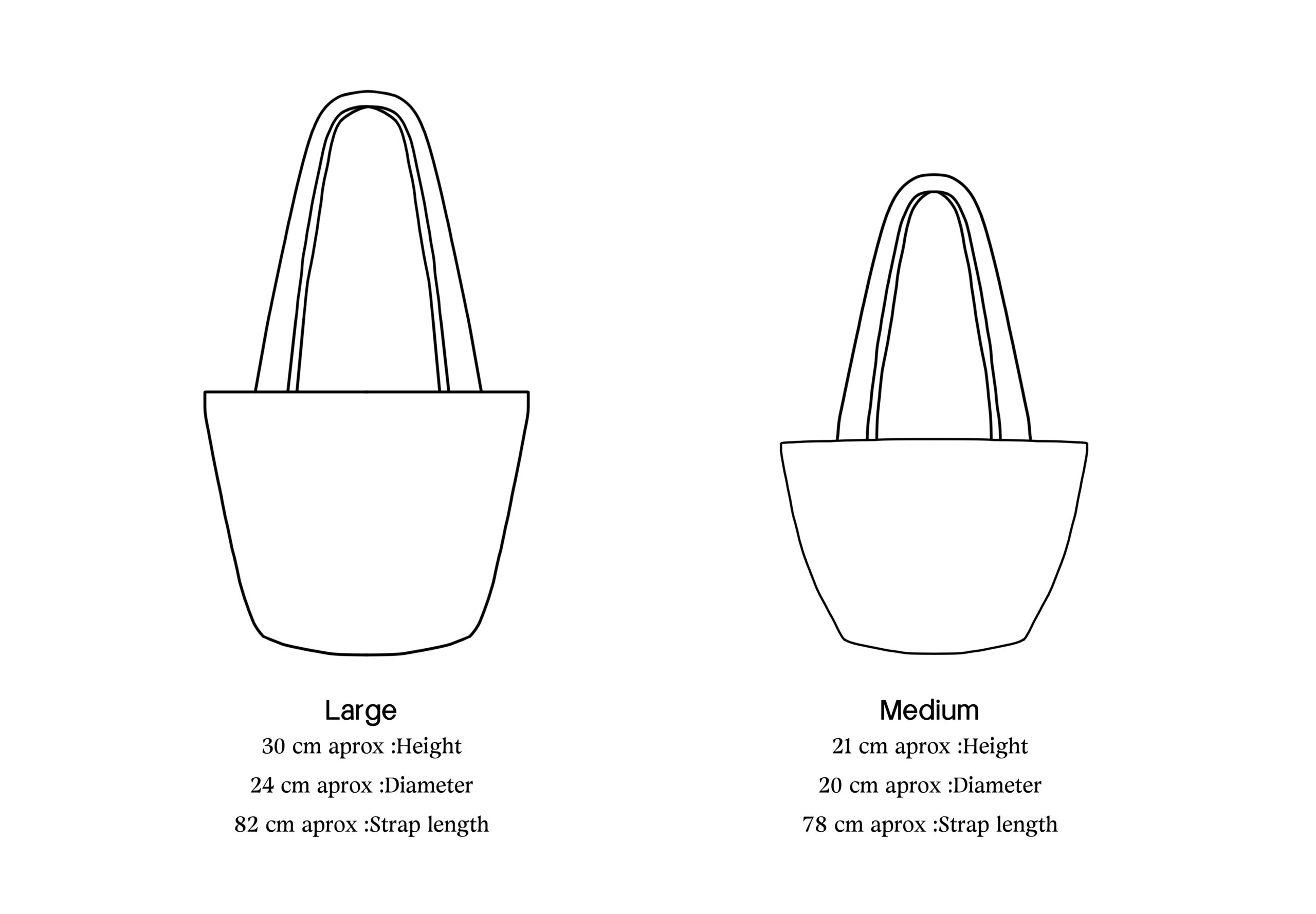 tote bags size