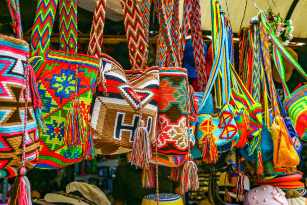 Colombian artisan backpack on the market