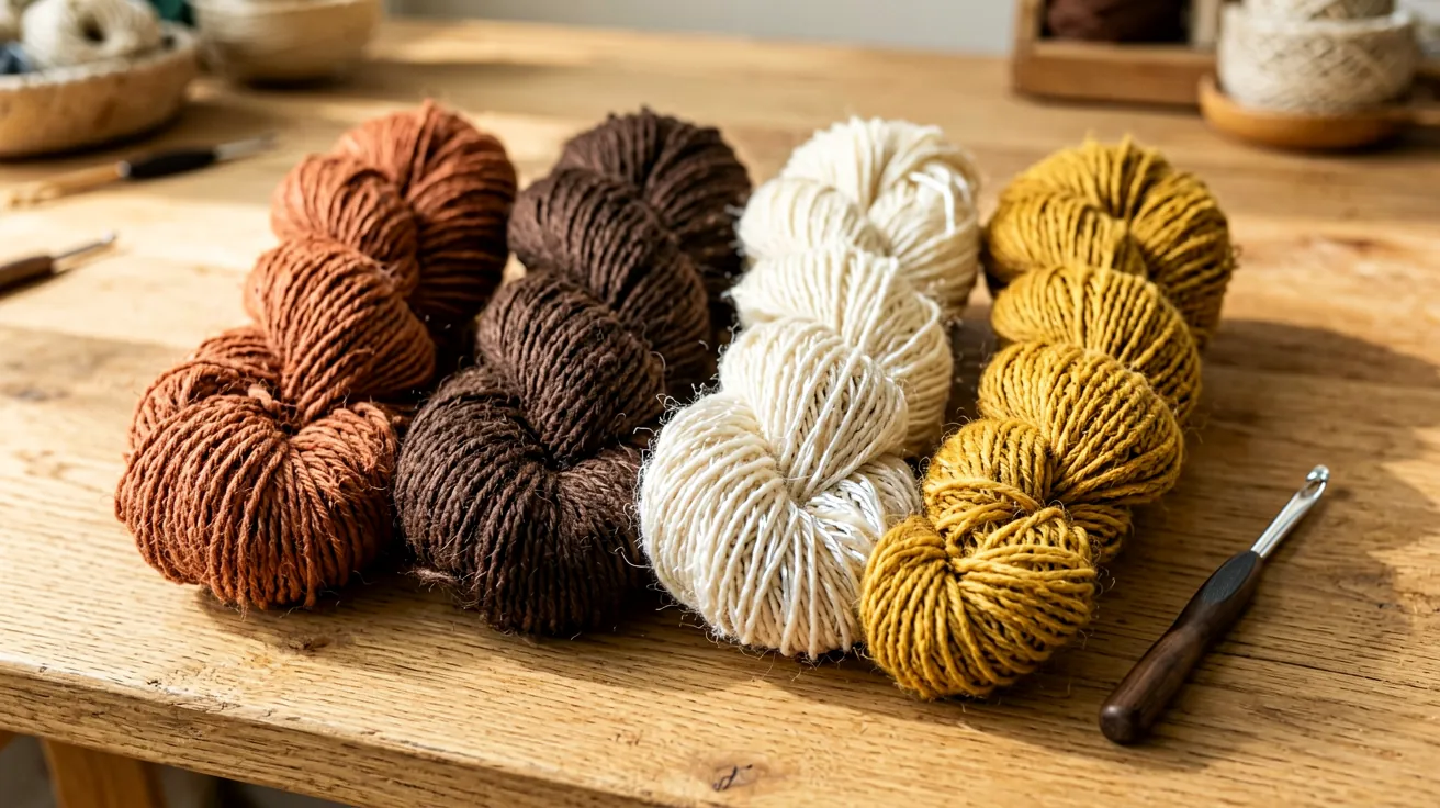 Artisan hands working colorful yarn in traditional mochila weaving craft